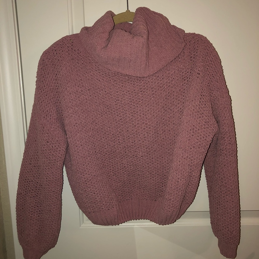 Mauve Cowl Neck Sweater